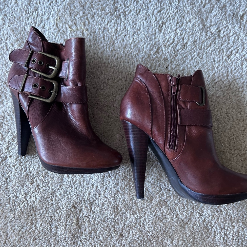 Aldo Moto Leather Ankle Boots - Picture 5 of 12